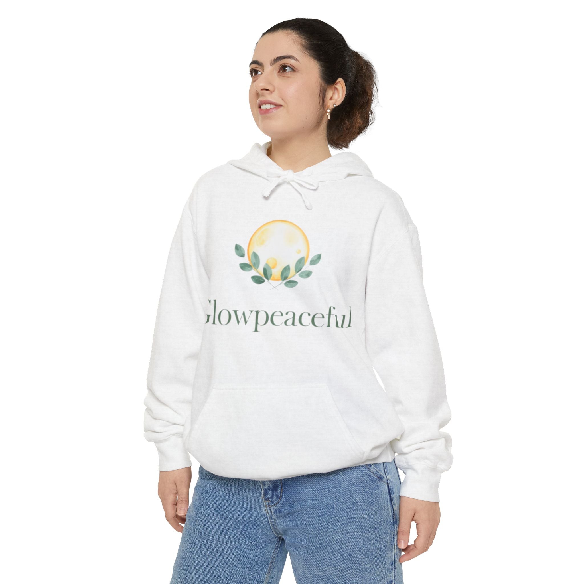 GlowPeaceful Hoodie | Unisex Garment-Dyed Cozy Style