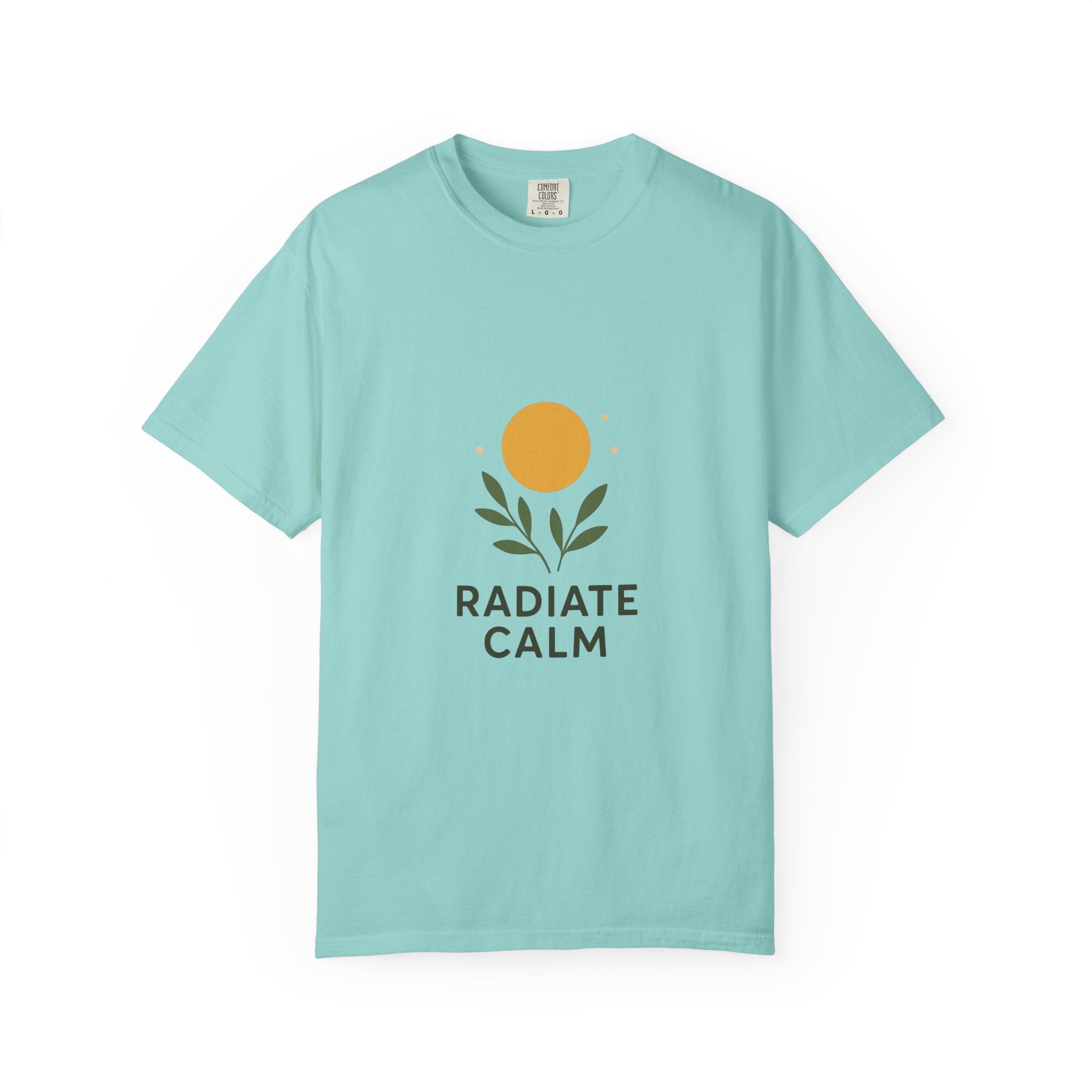 Radiate Calm Tee | Unisex Garment-Dyed Wellness Shirt