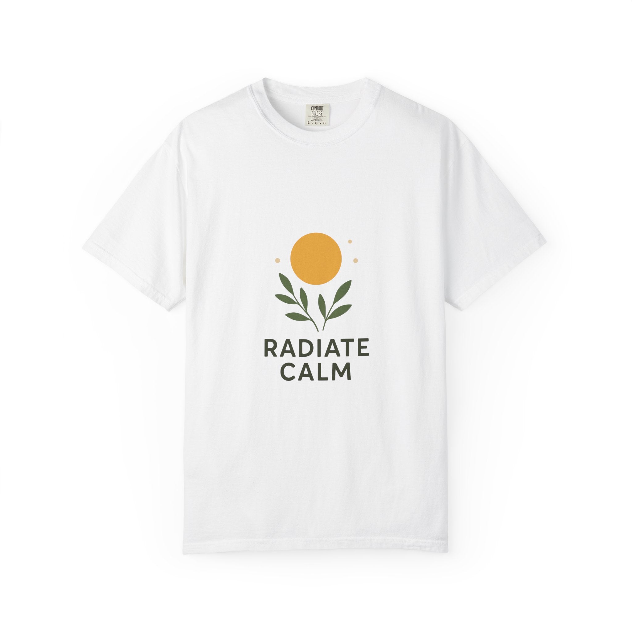 Radiate Calm Tee | Unisex Garment-Dyed Wellness Shirt
