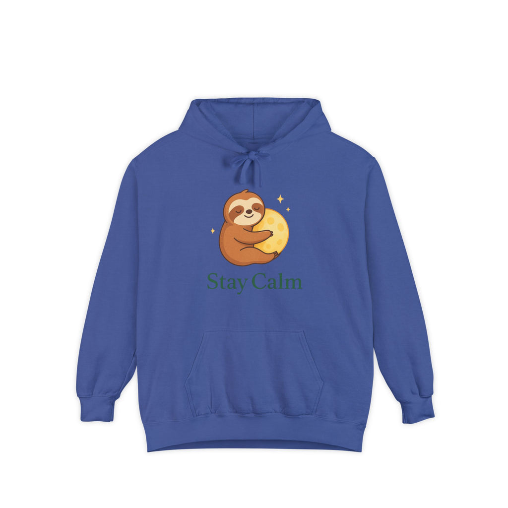 Stay Calm Sloth Hoodie | Unisex Relaxation Sweatshirt