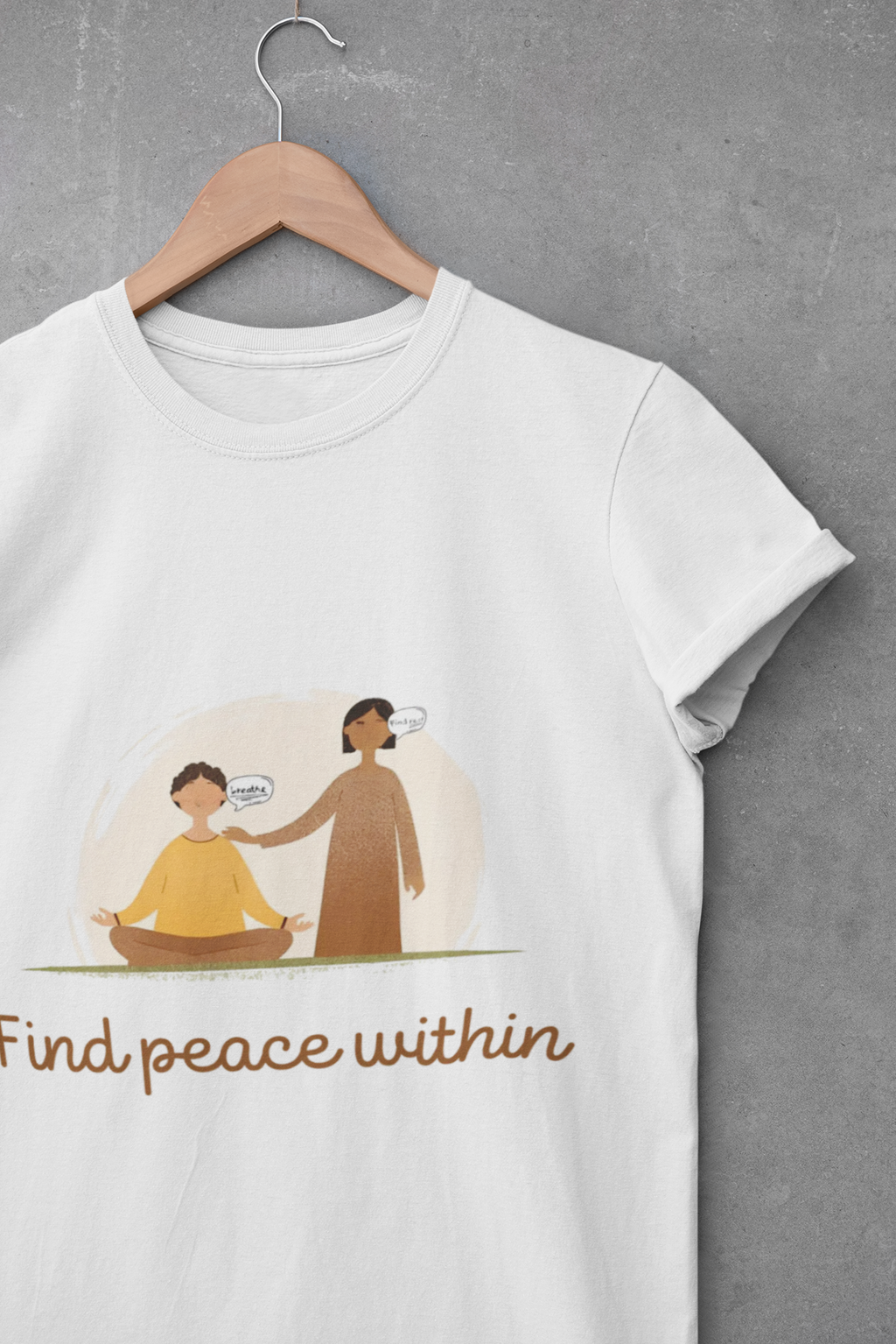 Find Peace Within Tee | Unisex Garment-Dyed Wellness Shirt