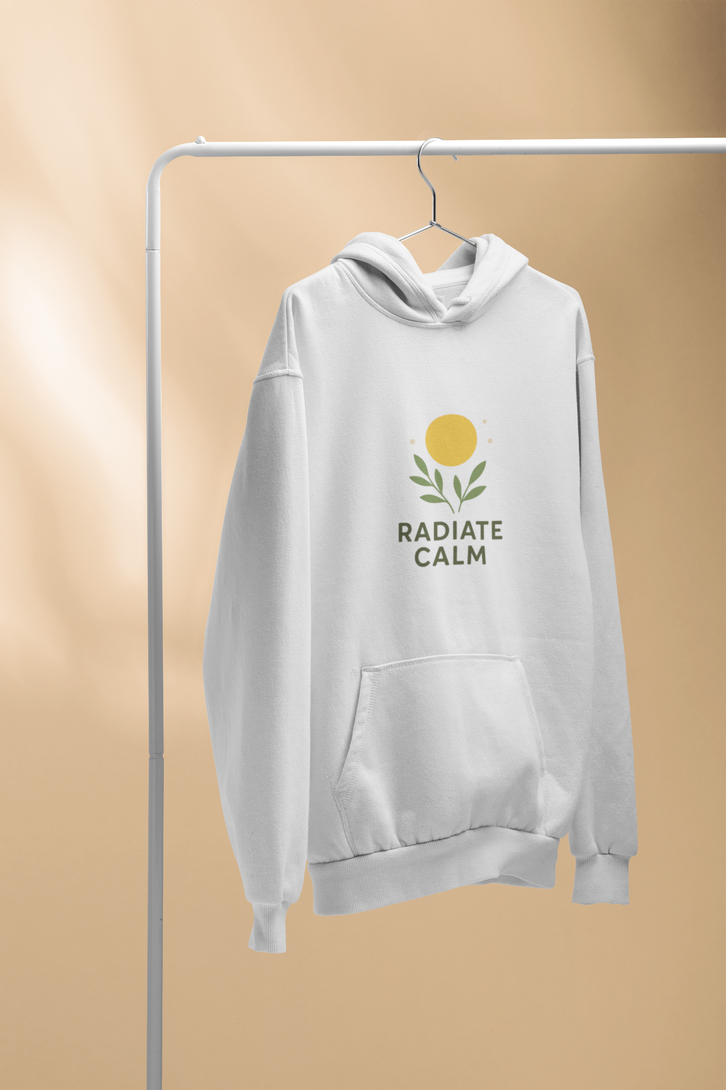 Radiate Calm Hoodie | Unisex Garment-Dyed Peace Apparel