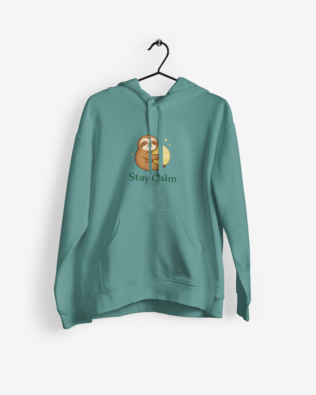 Stay Calm Sloth Hoodie | Unisex Relaxation Sweatshirt