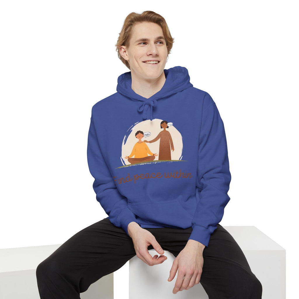 Find Peace Within Hoodie | Unisex Garment-Dyed Comfort