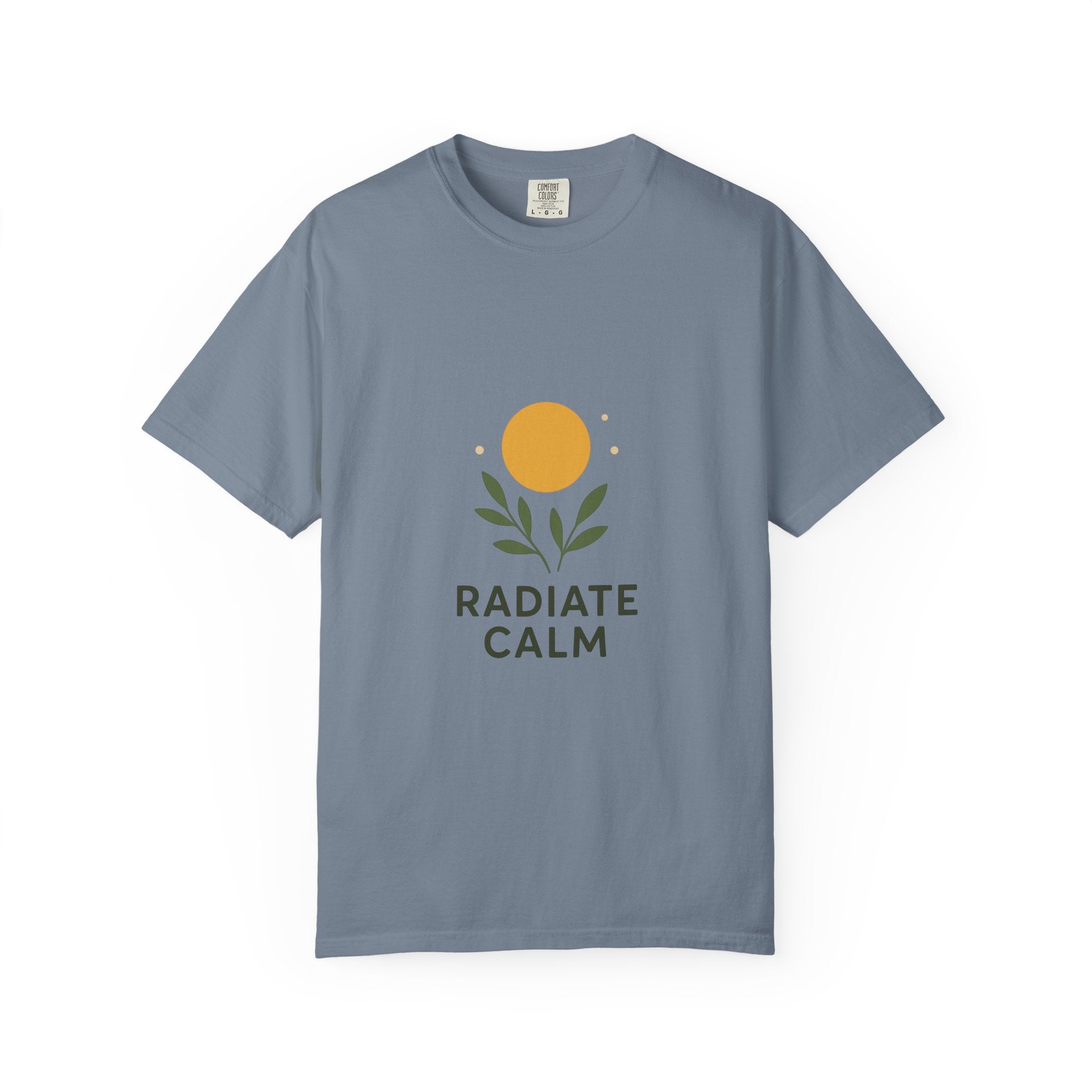 Radiate Calm Tee | Unisex Garment-Dyed Wellness Shirt
